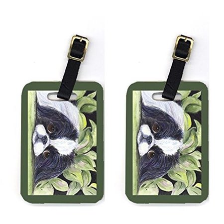 CAROLINES TREASURES Carolines Treasures SS8322BT Pair of 2 Japanese Chin Luggage Tags SS8322BT